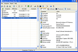 Screenshot of Network Asset Monitor